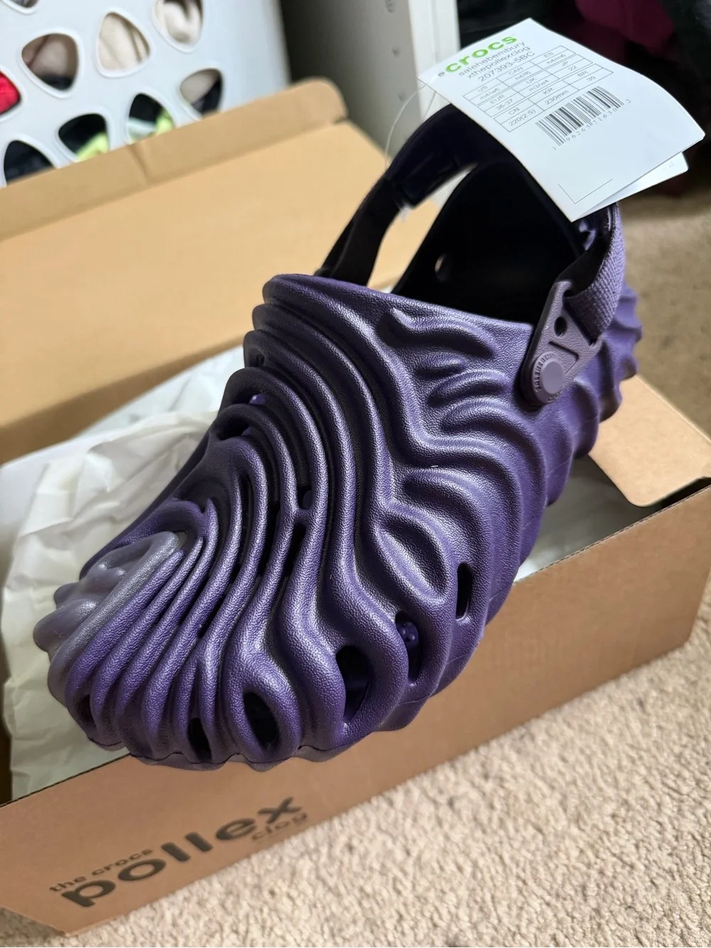 Crocs Pollex Clog Purple M4/W6 - Picture 2 of 4